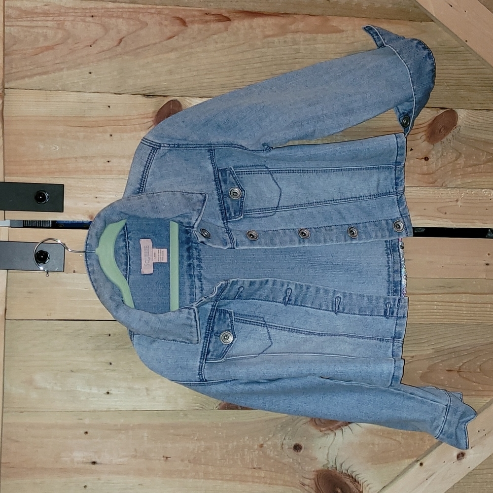 Denim Sequin detail Jacket